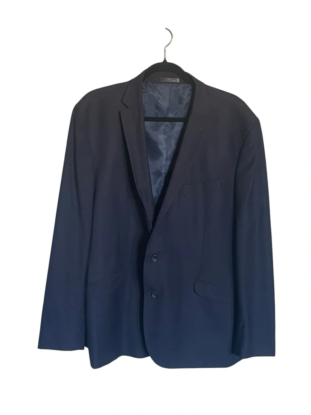 Kenneth Cole Navy Textured Two-Button Sport Coat